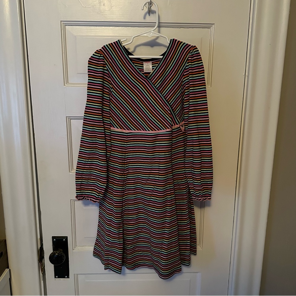 Gymboree girls size 9 stripe cotton dress